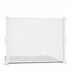 Barriera Antivento Perforata per Cantieri <span class=keywords><strong>Stradali</strong></span> Comunali, Barriera di Sicurezza Costiera, Pannello Perforato Zincato - Product Image 4
