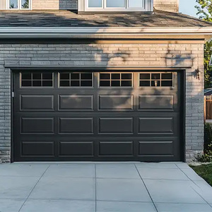 <span class=keywords><strong>Porte</strong></span> de <span class=keywords><strong>garage</strong></span> moderne en alliage d'aluminium avec fonction coupe-vent, design coulissant et inclinable pour usage extérieur - Product Image 5