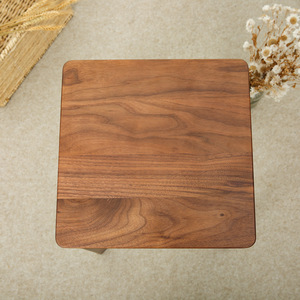 Modern Minimalist Wooden <b>Stool</b> Square Design Durable Home Living Room Adult High <b>Stool</b> For <b>Dining</b> <b>Table</b> Use - Product Image 3