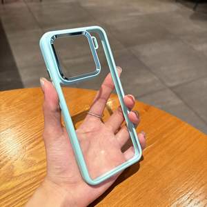 Funda para teléfono Xiaomi 17Pro, simple, transparente, con ranura metálica, orificio grande, cobertura total, a prueba de golpes - Product Image 5