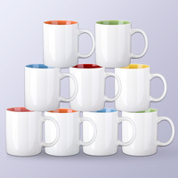 Mug à thé en céramique Modernqiu en gros, 330 ml/11 oz, tasse à café en porcelaine, accessoires en poterie, usage domestique, sublimation bon marché, droit