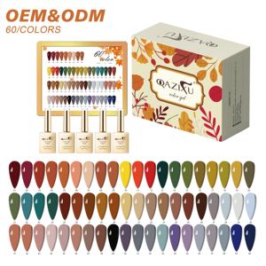 Gouden Fles Luxe Nail <span class=keywords><strong>Gel</strong></span> Set Custom Logo Doorweekt Uv <span class=keywords><strong>Gel</strong></span> Groothandel 60 Kleuren Mooie Kwaliteit Nagellak Set Voor Salon - Product Image 1