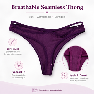 ODM/OEM <strong>Tangas</strong> Sin Costuras Para Mujeres <strong>Woman</strong> Low Waist <strong>Briefs</strong> Soft Panties T-back Sexy Thongs Seamless Underwear - Product Image 3