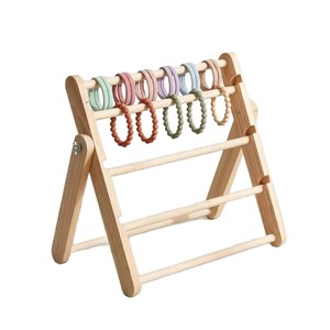 Support de rangement pliable en bois pour bandeaux et pinces à cheveux pour enfants et petites filles, support à bijoux multifonctionnel - Product Image 5