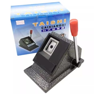 Taglierina Manuale per Carte d'Identità, Passaporti e <span class=keywords><strong>Foto</strong></span>, per Forme Rotonde o ad Angolo Retto, Taglierina per Carte Personalizzabile in Forma e Dimensione - Product Image 1