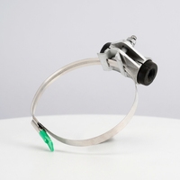 Collier de serrage électrique en acier inoxydable pour poteau, fixation pour équipement FTTH et matériel de poteau utilitaire