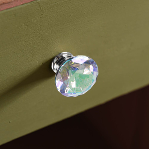 고급 화장대 단일 구멍 디자인 사용자 정의 크기 및 마감을위한 맞춤형 크리스탈 투명 캐비닛 손잡이 캐스트 아크릴 핸들 - Product Image 6