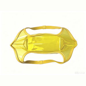 Borsa da Spiaggia in Plastica Trasparente per Donne con Logo Personalizzato, Borse Trasparenti per Ragazze, Borsa Tote in PVC Neon - Product Image 4