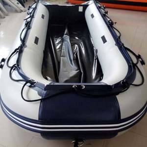 เรือพายเป่าลม Plato สำหรับตกปลาและล่องแก่ง ทำจากผ้าใบพีวีซี พร้อมชุดอุปกรณ์เรือคายัคแบบคอมโบ พร้อมเครื่องยนต์ติดท้ายเรือ สำหรับพายเรือและกีฬาทางน้ำ - Product Image 6