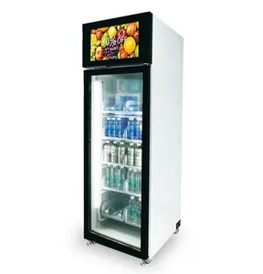 Hot product healthy cold food bottle water smart fridge vending machine credit card reader