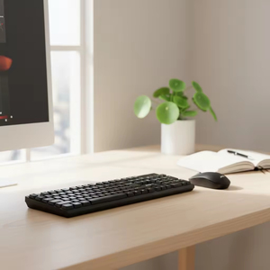 OEM ODM Vente en gros personnalisée Claviers et souris sans fil 2,4 GHz Combos 104 touches Ensemble de bureau de base avec <span class=keywords><strong>clavier</strong></span> rétroéclairé LED - Product Image 5