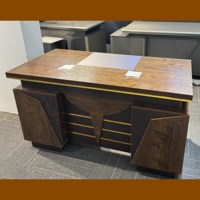 Bureau de patron au design moderne Table de bureau en bois simple pour le bureau ou la chambre à coucher Mobilier de bureau 2-3.2m