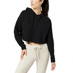 Sweat à capuche personnalisé de haute qualité pour femme, idéal pour l'automne, avec fermeture éclair intégrale, coupe courte ou longue, pull à capuche pour femme - Product Image 1