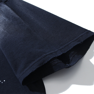 <span class=keywords><strong>T</strong></span>-shirt homme personnalisé, streetwear, imprimé, coupe ample, 100% coton, unisexe, vintage, effet délavé - Product Image 4