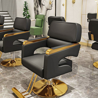 Kursi Salon Barber Logam Berkualitas Tinggi dan Tahan Lama dengan Desain Ramah Lingkungan Pompa Hidrolik Gaya Modern - Peralatan Salon Grosir