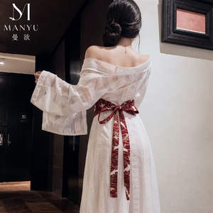 ชุดชั้นในอีโรติกสไตล์โบราณ แบบจักรพรรดิ์ สไตล์จีน ชุดฮันฝูและกิโมโนแบบซีทรูหางยาวขนาดใหญ่ ชุดที่ 9 - Product Image 2