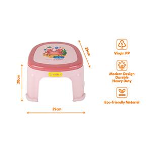 L 29 X W 29 X H 20 cm Lightweight <b>Low</b> PP Square Seat Minimalist Kids Plastic <b>Stool</b> 3306 Purple Unicorn Durable Eco-Friendly - Product Image 4