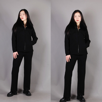Nouveauté, ensemble de 2 pièces pour femmes, manteau en tricot décontracté avec pantalon, col en fourrure de renard, pull en fourrure, ensemble en cachemire et fourrure