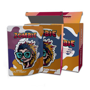 Cali Custom Printed 3.5g-28g Holographic Matte Flowsr Candy Cookie Display Box Smell Proof Stand up Zipper Mylar <b>Bag</b> for Jelly - Product Image 3