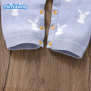 อีสเตอร์ใหม่MimixiongถักทารกRomperแขนยาวรูปแบบกระต่ายเด็กวัยหัดเดินJumpsuitชุดทารกแรกเกิดเสื้อผ้า - Product Image 6