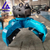 CE ISO Grappin à rotation hydraulique à double goupille pour déchiquetage de déchets de construction, pour attache d'excavatrice, rotation complète à 360° °   Rotation