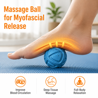 Balle de massage en PU en forme d'arachide pour le sport et le yoga, avec logo personnalisé, pour un massage profond des muscles