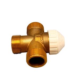 Válvula <span class=keywords><strong>Mezcladora</strong></span> Termostática de 3 Vías con Rosca Macho de Latón, DC24V PN16, Control de Temperatura, Mezclador de Agua Fría/Caliente para Calentadores de Agua Domésticos - Product Image 1