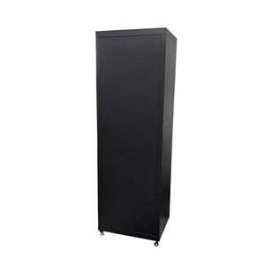 현대적인 블랙 스테인리스 스틸 수납장 조절 가능한 선반 도어 잠금 가능 디자인 |   72인치 높이 OEM 옵션 200kg 적재 용량 - Product Image 5