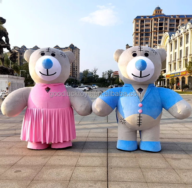 Inflatable Walking Wearable Giant Teddy Bear Mascot Costume