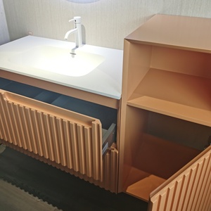 Led 거울을 가진 상업적인 현대 내각 목욕탕 허영 - Product Image 5