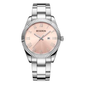 Montre à quartz pour femme 36 mm en acier inoxydable, fermoir papillon, style professionnel et luxueux, résistante à l'eau 3 ATM, personnalisable – Meilleures ventes - Product Image 3