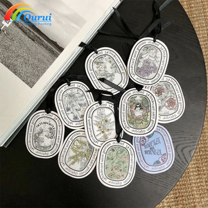 Factory Wholesale Hanging <b>Car</b> Air Freshener Perfume <b>Clip</b> Vent Elegant Paper Design Long Lasting Scent Natural Evaporation - Product Image 1