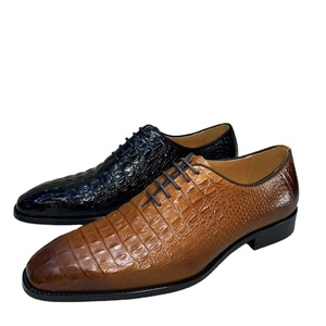 2026 New Design Full Grain Cowhide Leopard Pattern Embossed Slip-On Oxford <b>Shoes</b> <b>for</b> <b>Men</b> Autumn <b>Party</b> Breathable Rubber Midsole - Product Image 1