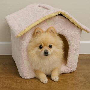 Cuccia Morbida Imbottita per Animali Domestici con Design a Stelle, Calda e Confortevole, Letto per Cani e Gatti da Interno, Taglia Piccola - Product Image 4