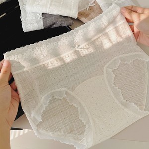 Yuhong 9325 Ropa Interior Femenina de Hilo Burbuja, Ligera y Transpirable, con Encaje de Hada y Gasa, Entrepierna Larga, Antibacteriana 10a - Product Image 3