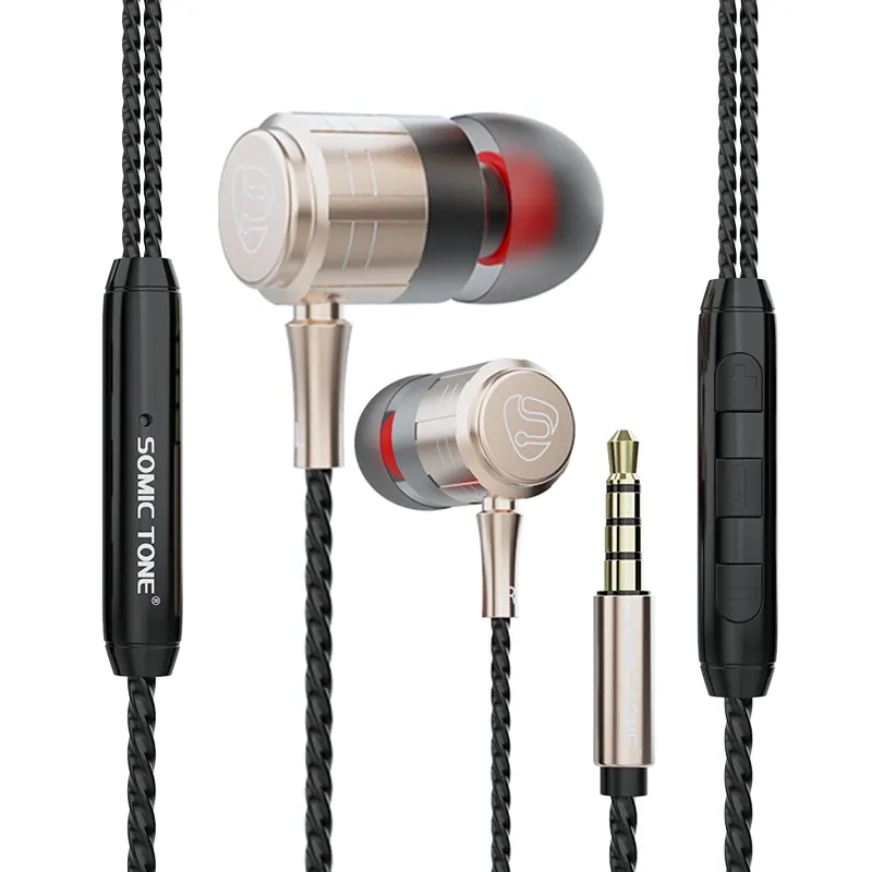 Somic Tone E72 High Definition Earphones in-Ear Earbuds Headphones with Mic for Samsung iPhone Smartphone