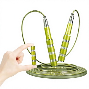 [Palm Treasure] Version 2.0 <span class=keywords><strong>Corde</strong></span> <span class=keywords><strong>à</strong></span> <span class=keywords><strong>sauter</strong></span> télescopique 3M de longueur pour la vitesse, la course, le fitness, la perte de poids, unisexe, sport - Product Image 1