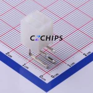 C4255WR-F-2X02P Wire-to-Board Pin Header Bent Lead Through Hole,P=4.2mm Connector 2x2P 4.2mm Right Angle Insert 4P - Product Image 1