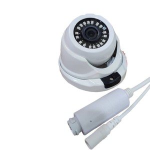 Caméra réseau 200W PoE Dôme Objectif 2.8mm Compression H.264 Corps métallique Surveillance intérieure extérieure - Product Image 1