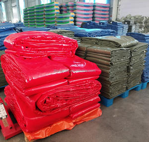 Rollo de lona de PVC JLM 400-700 GSM tela Anti-UV impermeable para cubierta de camión/juegos inflables/material de hoja de lona - Product Image 4