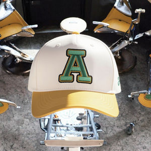 Casquette de baseball unisexe en coton de haute qualité Aung Crown, personnalisable avec logo brodé 3D, visière incurvée bicolore, ajustable - Product Image 4