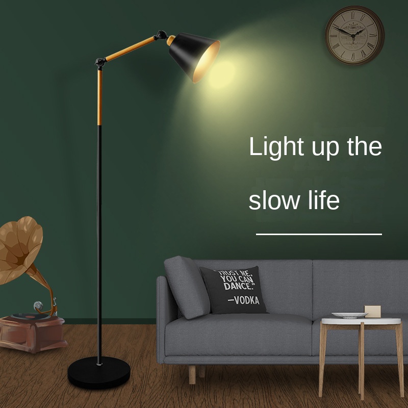 Modern Nordic Style Vertical Iron Body LED Floor Standing Lamp for Hotel Home Living Room - Wholesal