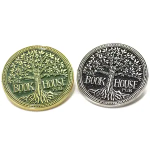Wholesale Manufacturer Design 2D 3D Logo Custom Made Coins Sublimation Coin 925 Silver Coin