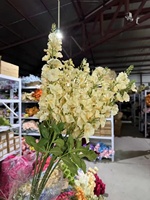 CM-TH812 Fleurs artificielles en soie de haute qualité Delphinium vertes pour mariage, fête, décoration de la maison, arrangement floral