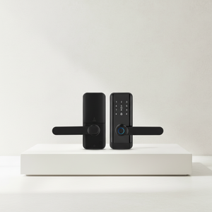 Serrure intelligente Tuya, serrure numérique <span class=keywords><strong>à</strong></span> empreintes digitales et mot <span class=keywords><strong>de</strong></span> passe, serrure <span class=keywords><strong>de</strong></span> porte intelligente Wifi avec stockage <span class=keywords><strong>de</strong></span> données dans le cloud, contrôle d'accès - Product Image 2