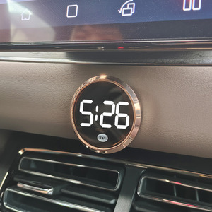 Horloge numérique lumineuse pour voiture, mini horloge à quartz étanche à clipser sur grille d'aération, accessoire de style pour voiture - Product Image 5