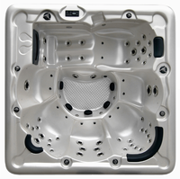Bain d'extérieur pour 6 personnes, tourbillon, en acrylique, pas cher, haute qualité, Spa, Hot tube