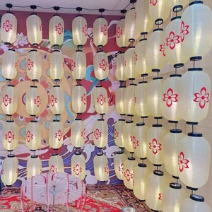 Biểu tượng tùy chỉnh không thấm nước Kem chống nắng quảng cáo ngoài trời vẽ trang trí màu sắc gấp Nhật Bản mùa đông dưa đèn lồng - Product Image 4