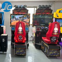 Nuevo Popular Simulador de coches de carreras de acero inoxidable Arcade F1 juego de coches y máquina de lotería de interior Popular simulador de carreras y conducción