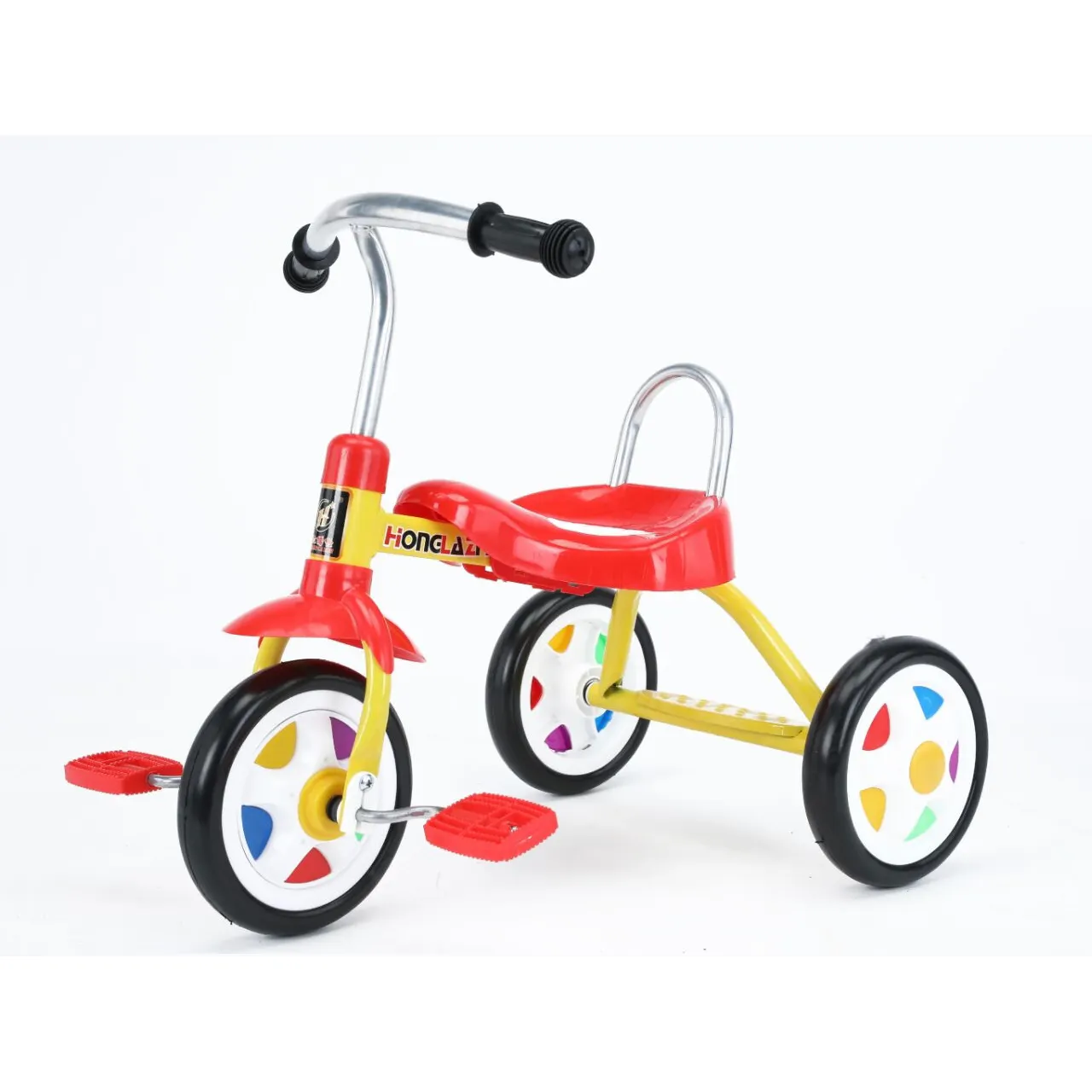 Triciclo para niños de doble uso y andador para bebés con ruedas de colores para niños pequeños de 1-3 4-6 años